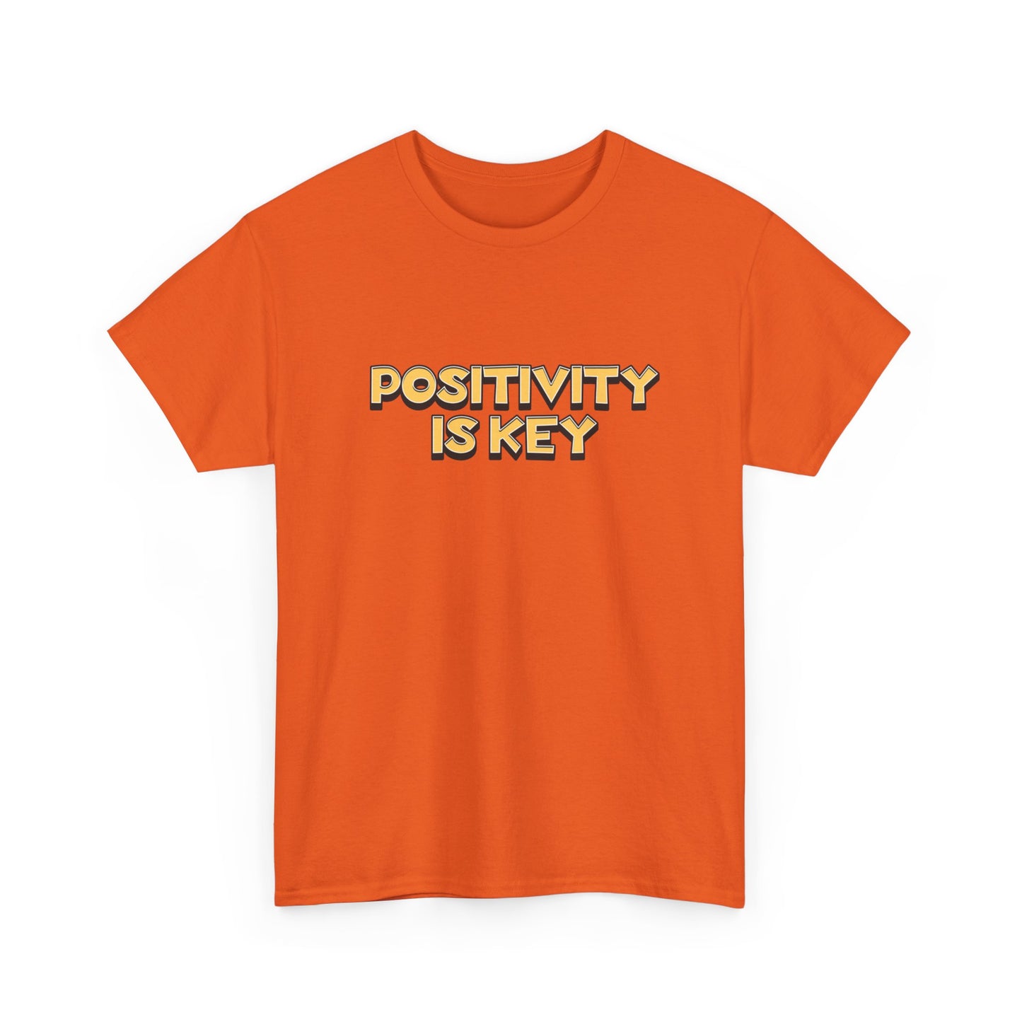 "Positivity is key" Unisex Cotton Tee