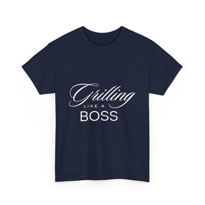 "Grilling like a boss." Unisex Cotton Tee