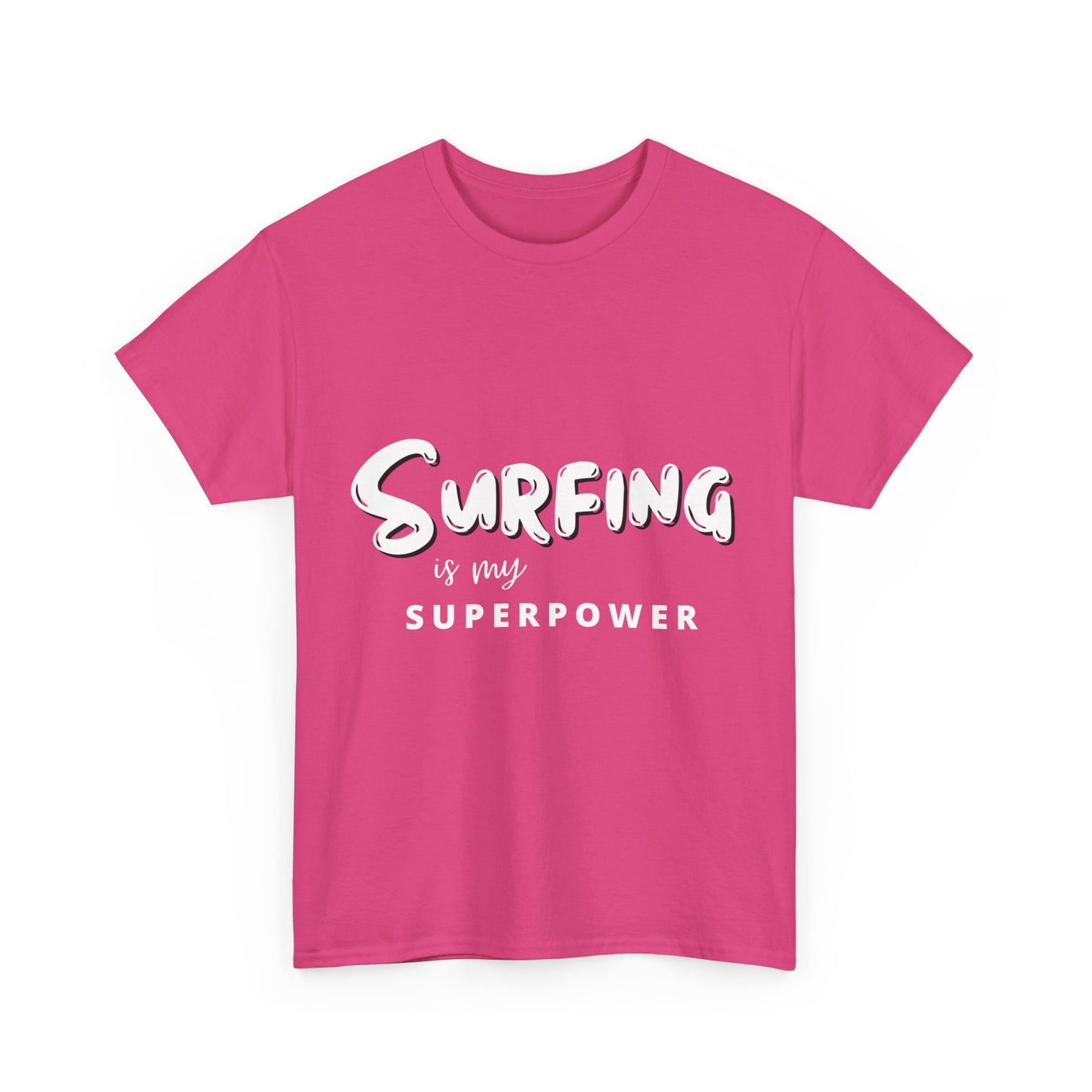 "Surfing is my superpower." Unisex Cotton Tee