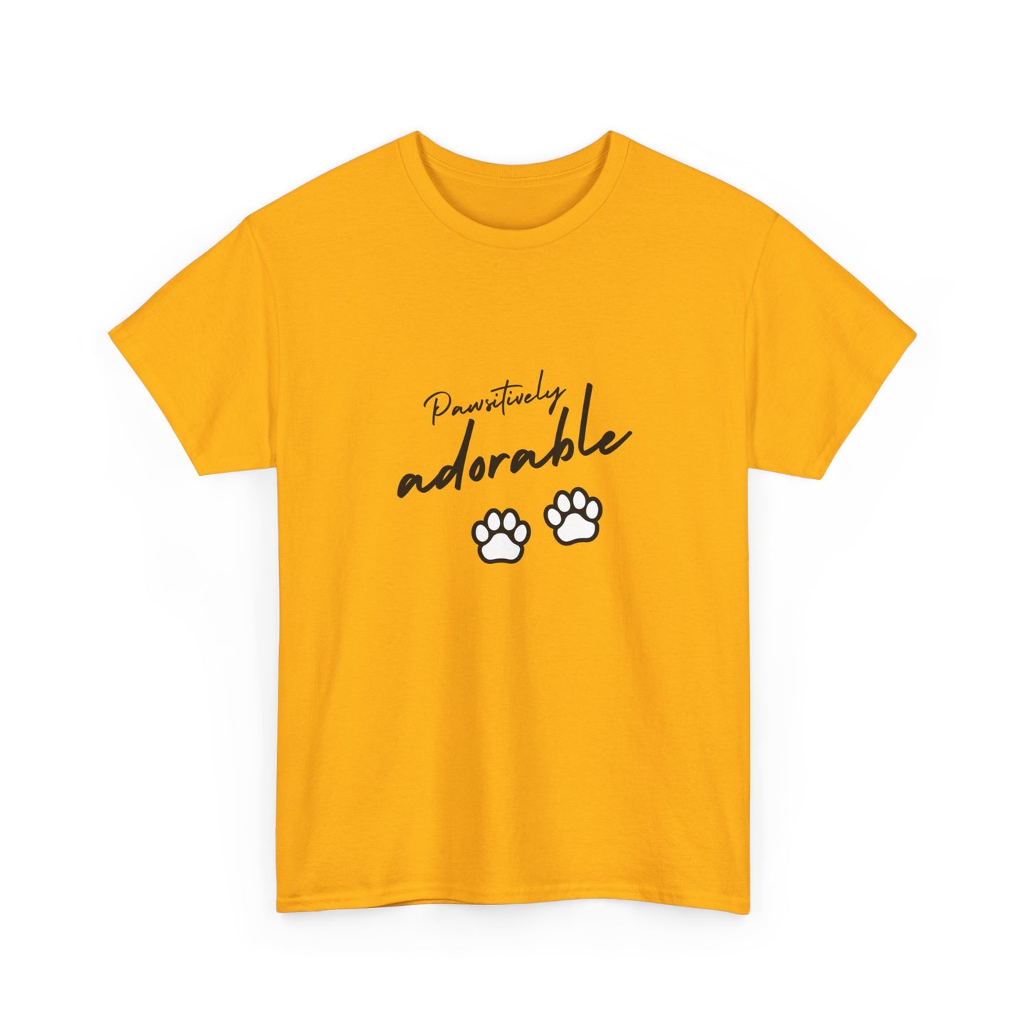 "Pawsitively adorable" Unisex Cotton Tee