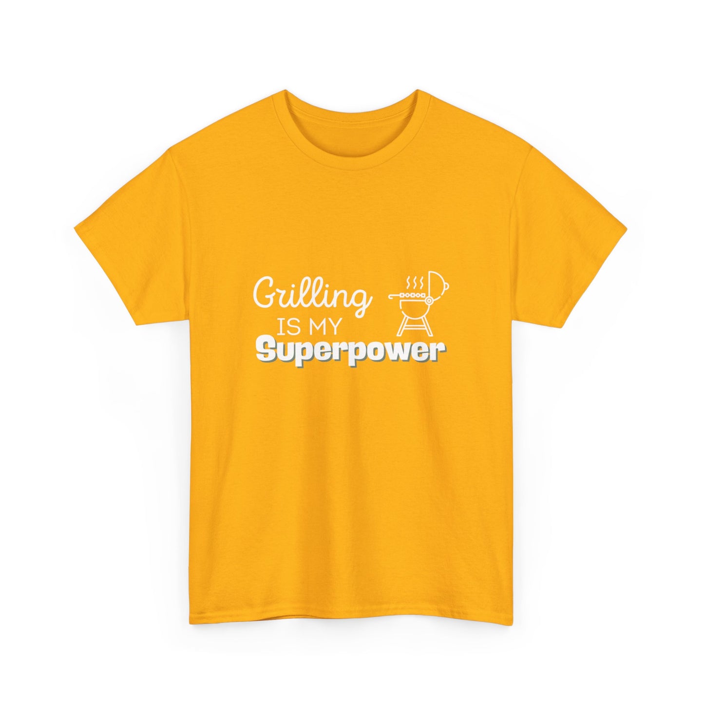 "Grilling is my superpower." Unisex Cotton Tee