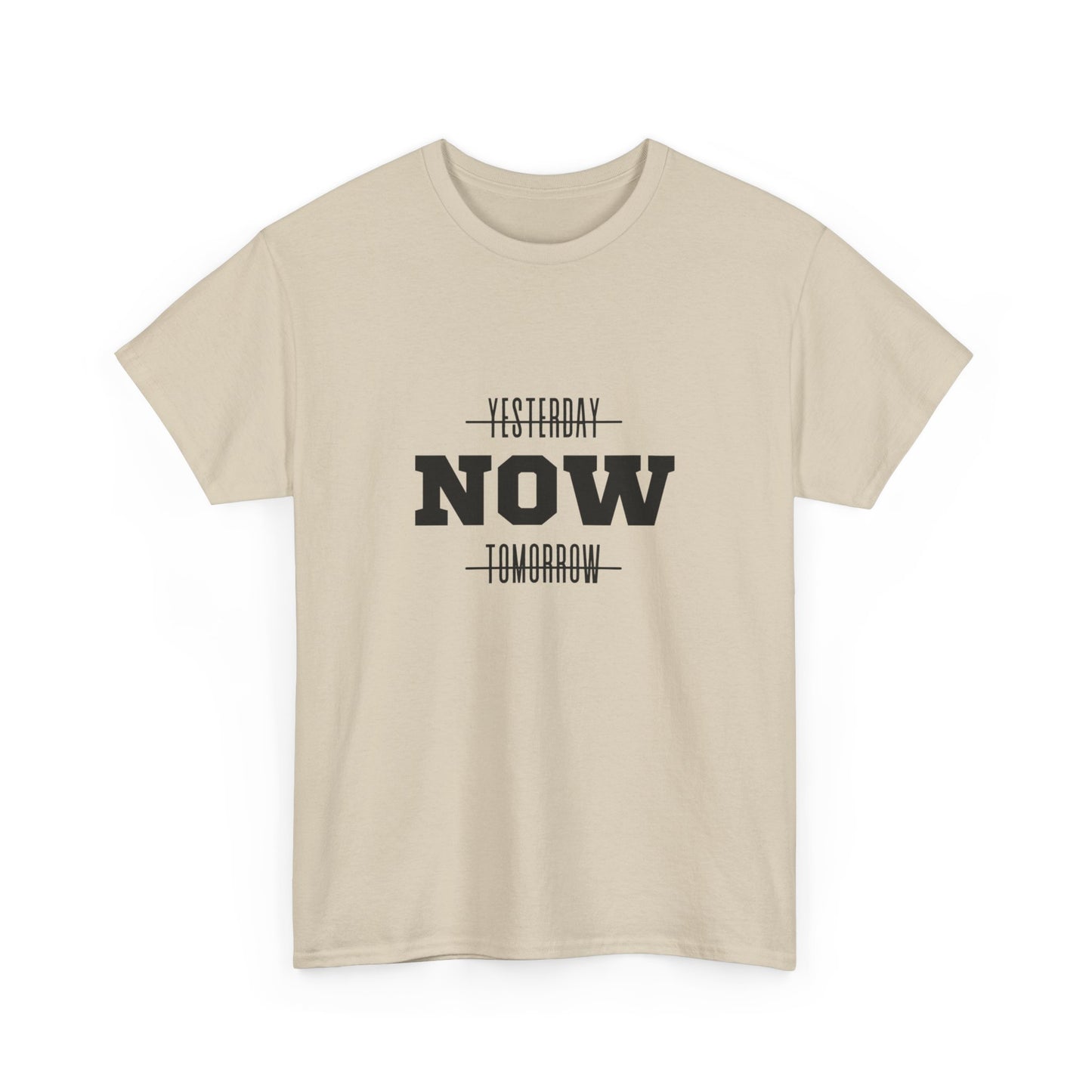 "Yesterday, now, tomorrow" Unisex Cotton Tee