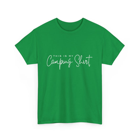 "This is my camping shirt" Unisex Cotton Tee