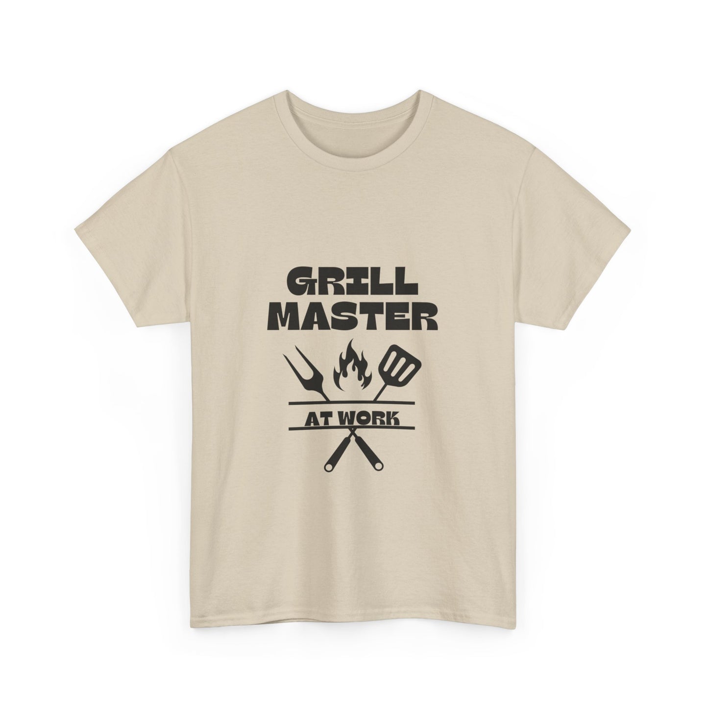 "Grill master at work." Unisex Cotton Tee