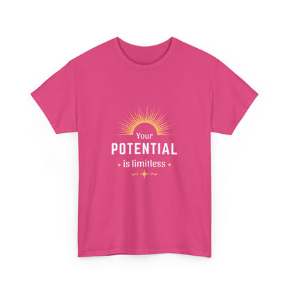 "Your potential is limitless" Unisex Cotton Tee