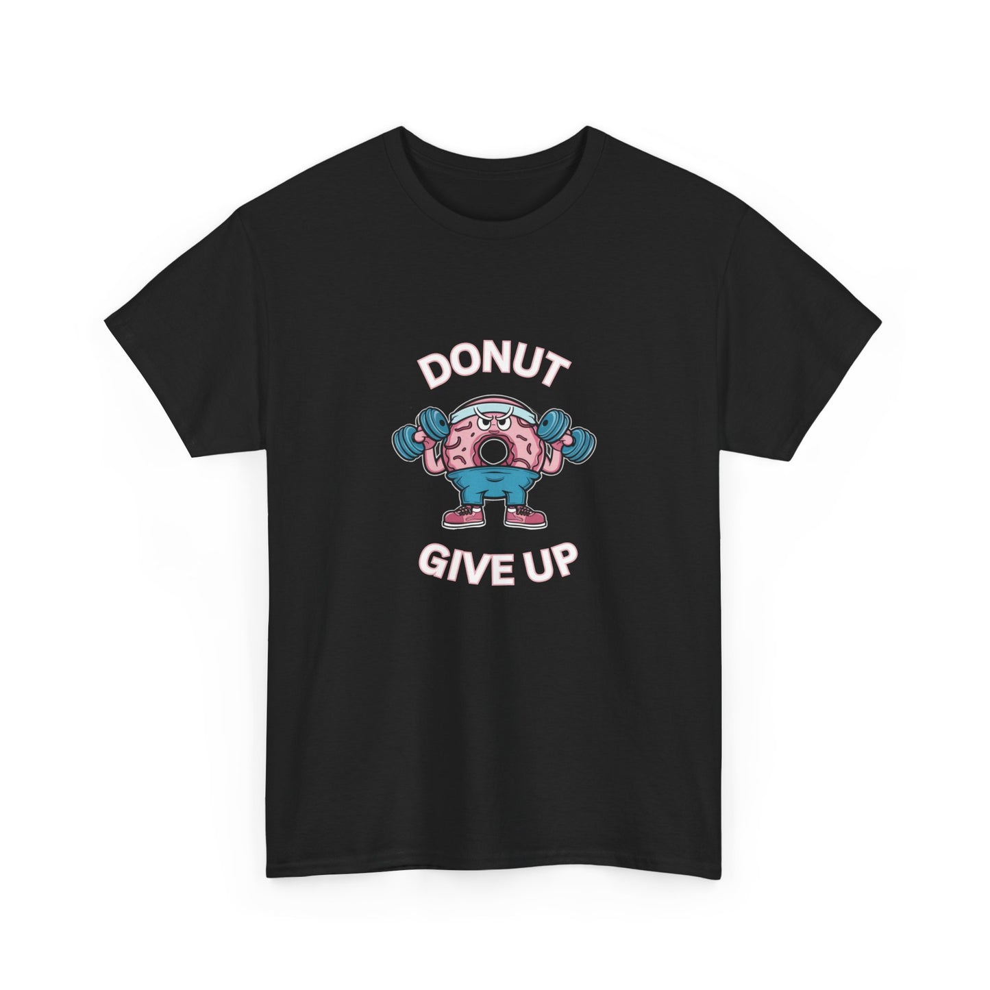 "Donut giveup" Unisex Cotton Tee