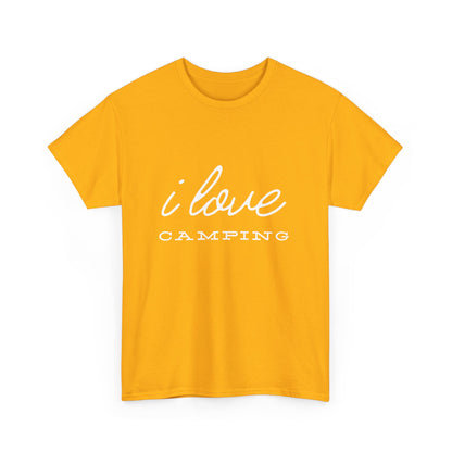 "I love camping" Unisex Cotton Tee