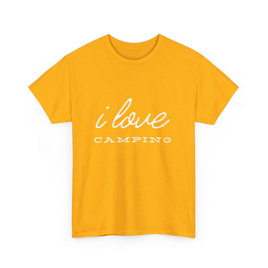 "I love camping" Unisex Cotton Tee