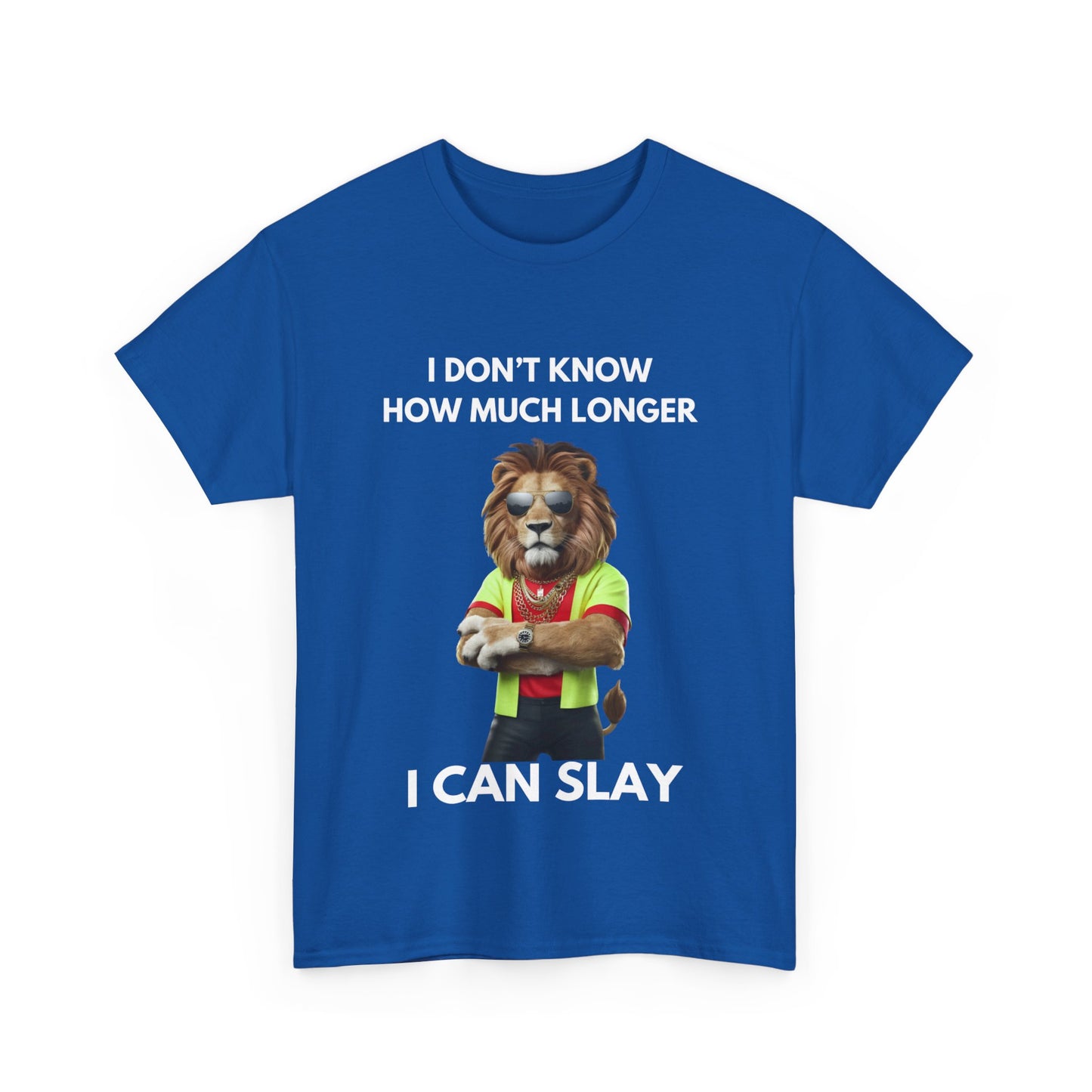 "I don’t know how much longer I can slay" Unisex Cotton Tee