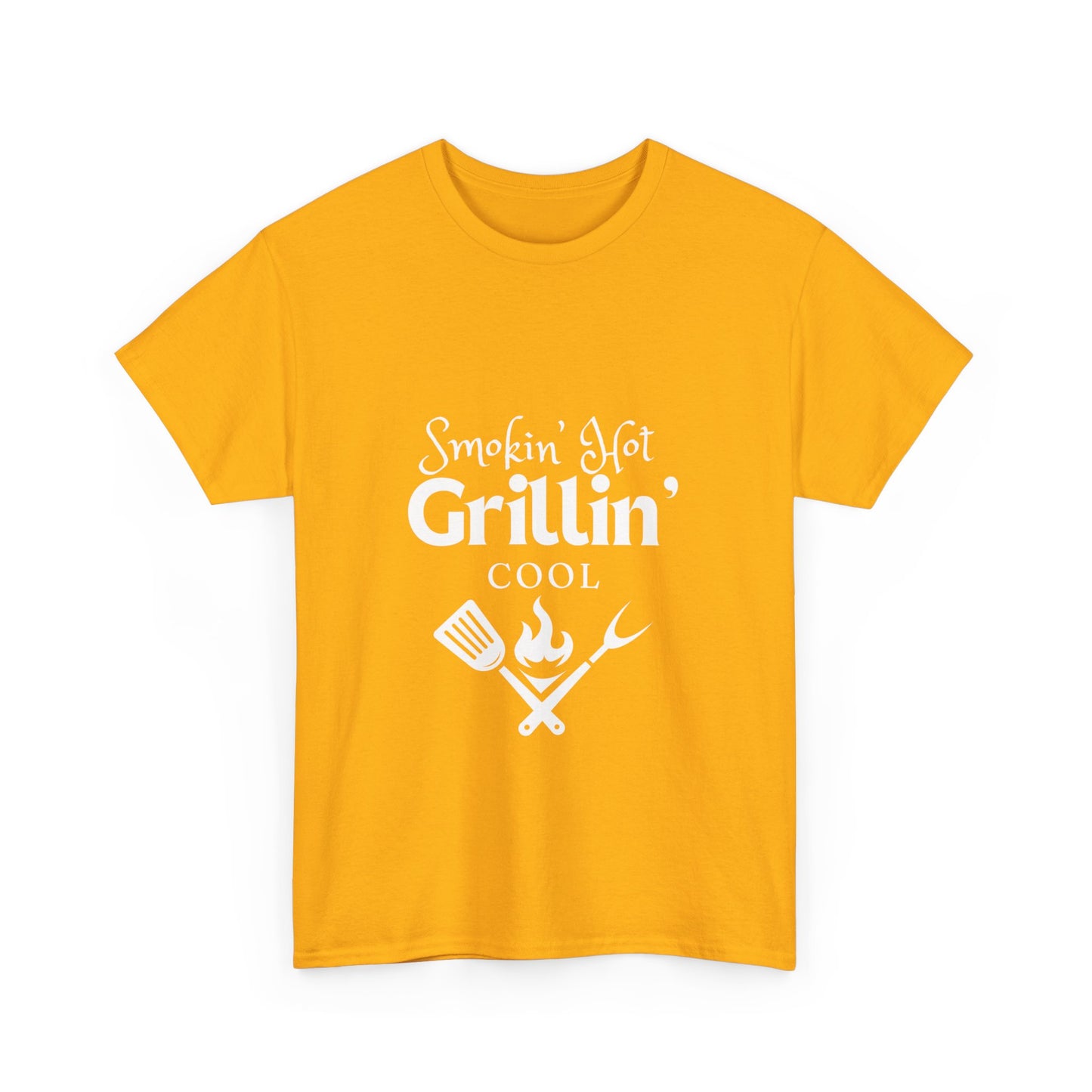 "Smokin' hot and grillin' cool." Unisex Cotton Tee