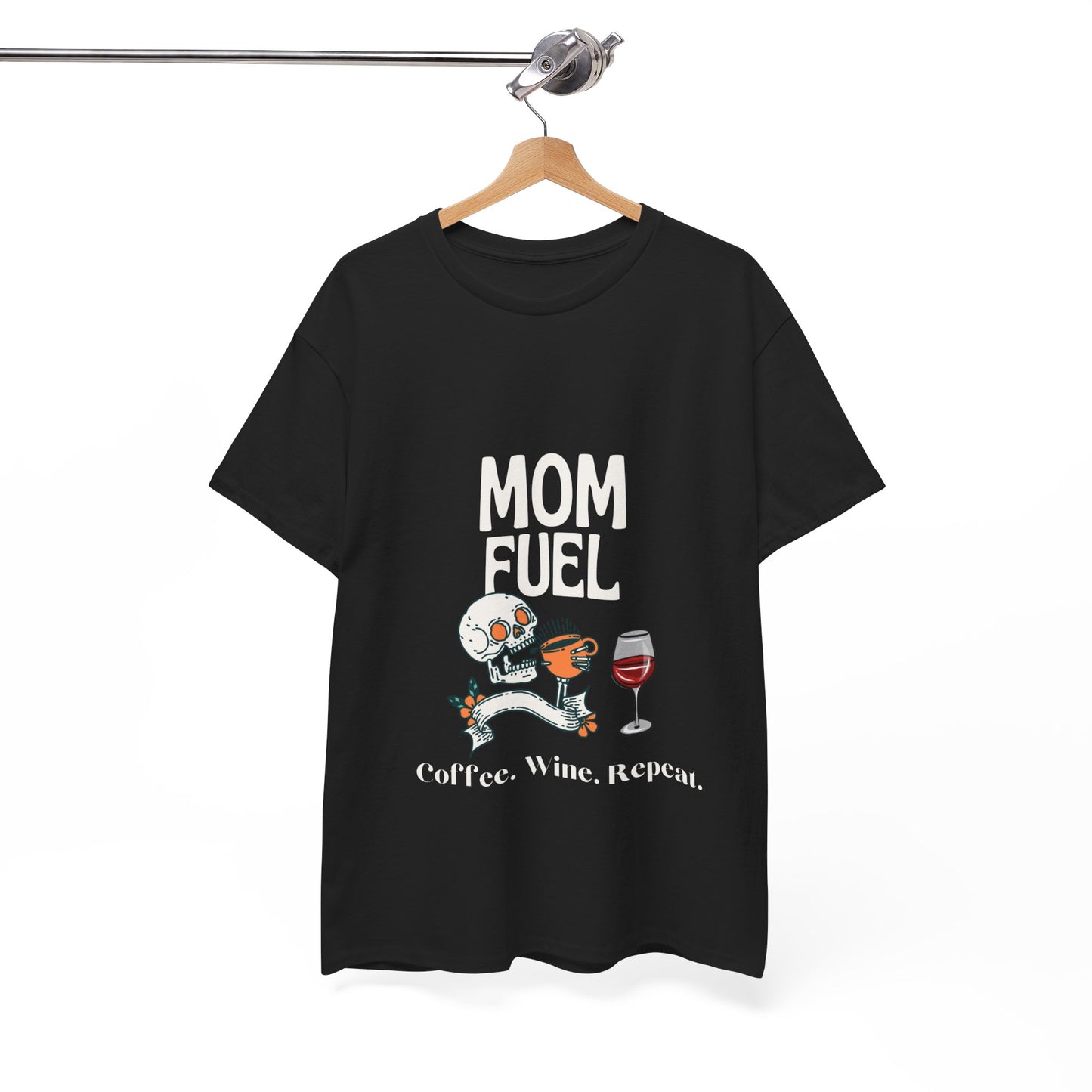 "Mom Fuel: Coffee, Wine, Repeat" Unisex Tee