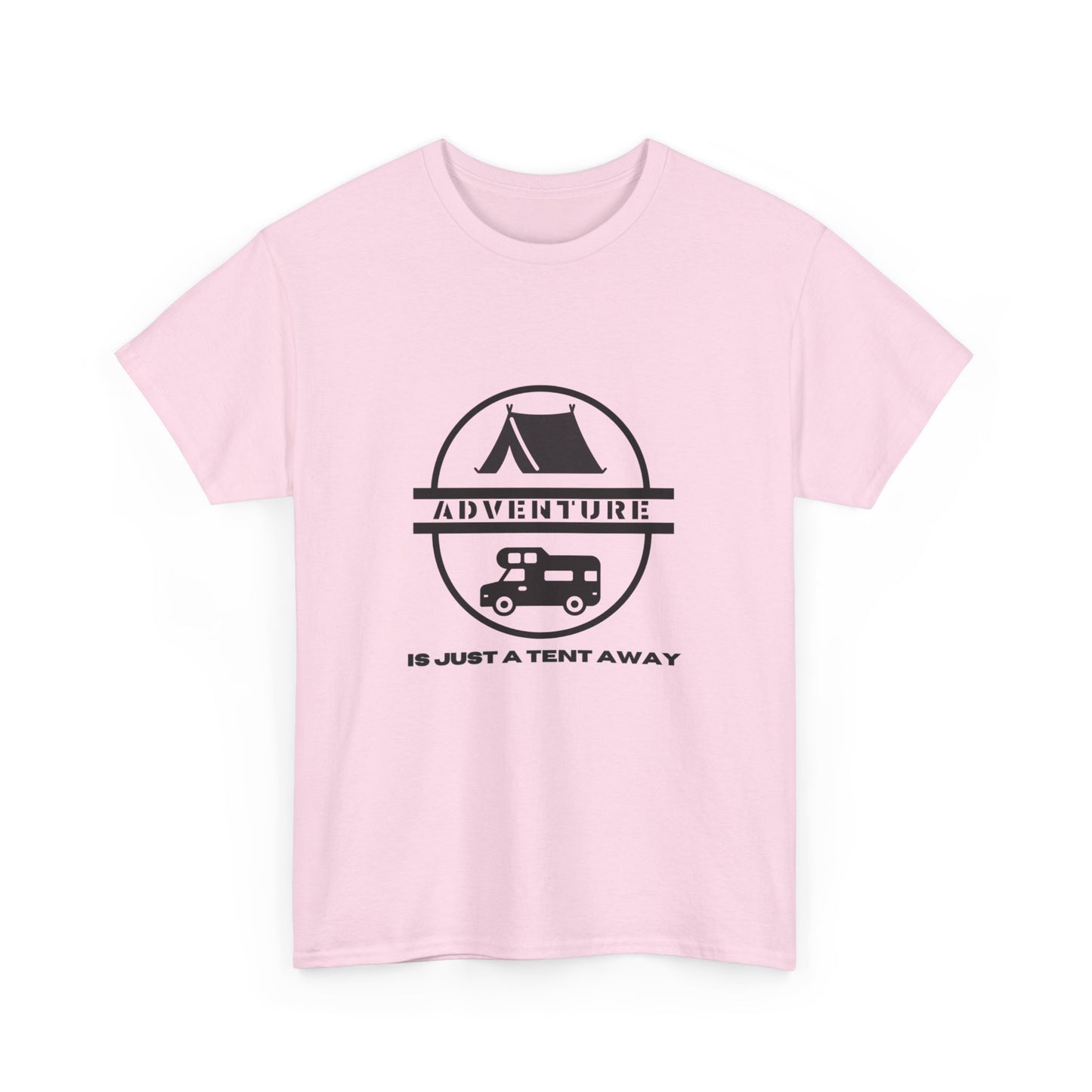 "Adventure is Just a Tent Away" Unisex Cotton Tee