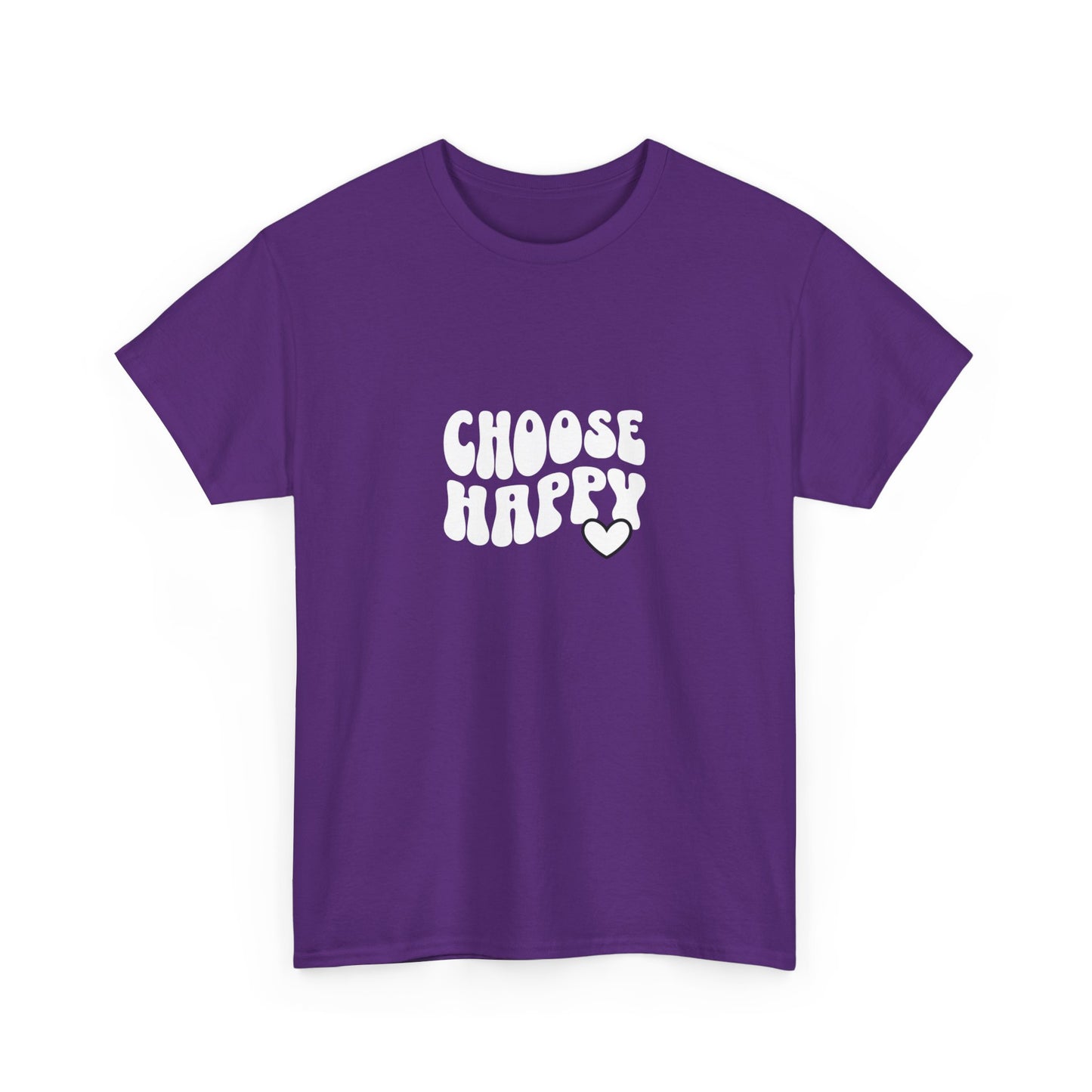 "Choose happy" Unisex Cotton Tee