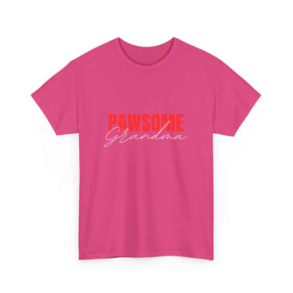 "Pawsome grandma" Unisex Cotton Tee