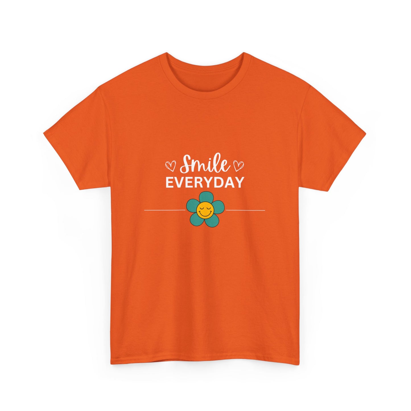 "Smile everyday" Unisex Cotton Tee