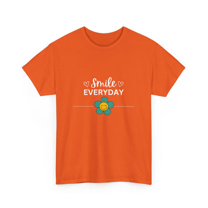 "Smile everyday" Unisex Cotton Tee