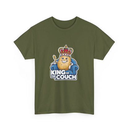 "King of the couch" Unisex Cotton Tee