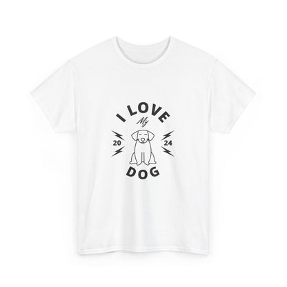 "I love my dog" Unisex Cotton Tee