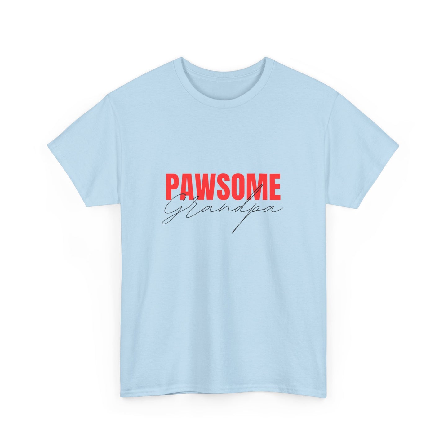 "Pawsome grandpa" Unisex Cotton Tee