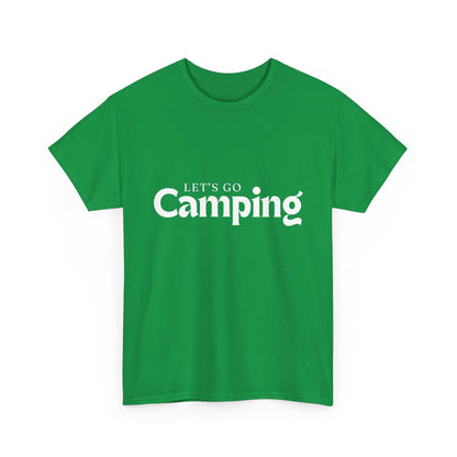 "Let's go camping" Unisex Cotton Tee