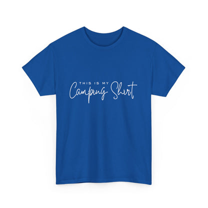 "This is my camping shirt" Unisex Cotton Tee