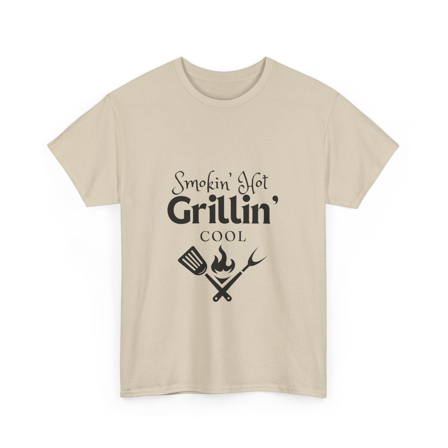 "Smokin' hot and grillin' cool." Unisex Cotton Tee