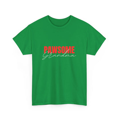 "Pawsome grandma" Unisex Cotton Tee