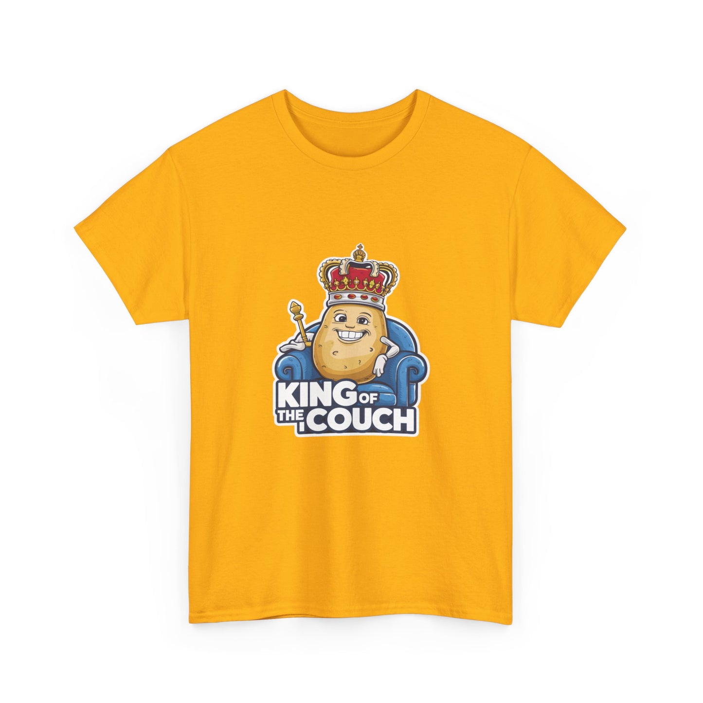 "King of the couch" Unisex Cotton Tee