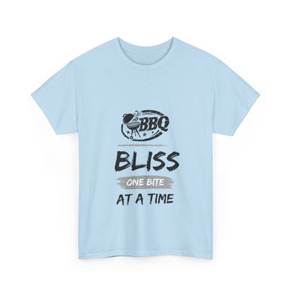 "BBQ bliss, one bite at a time." Unisex Cotton Tee