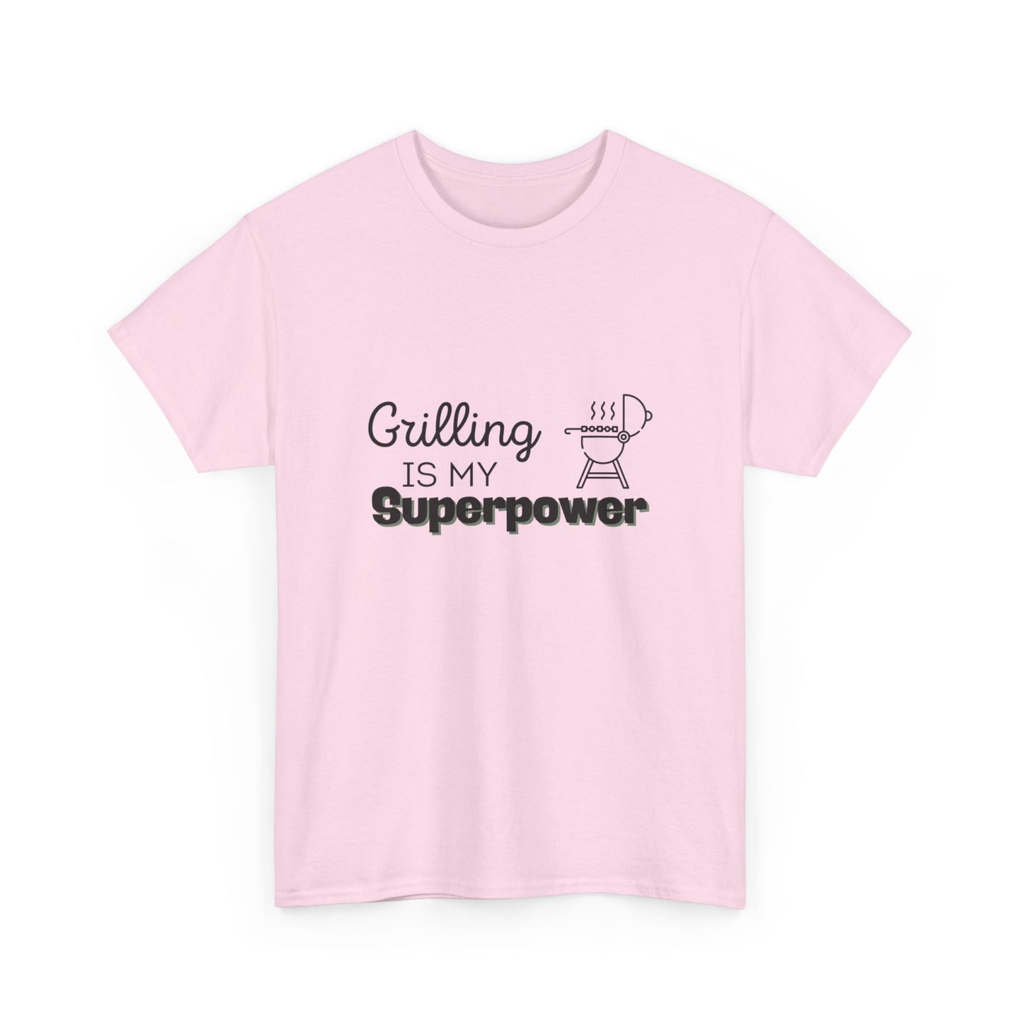 "Grilling is my superpower." Unisex Cotton Tee