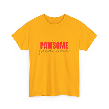 "Pawsome grandma" Unisex Cotton Tee