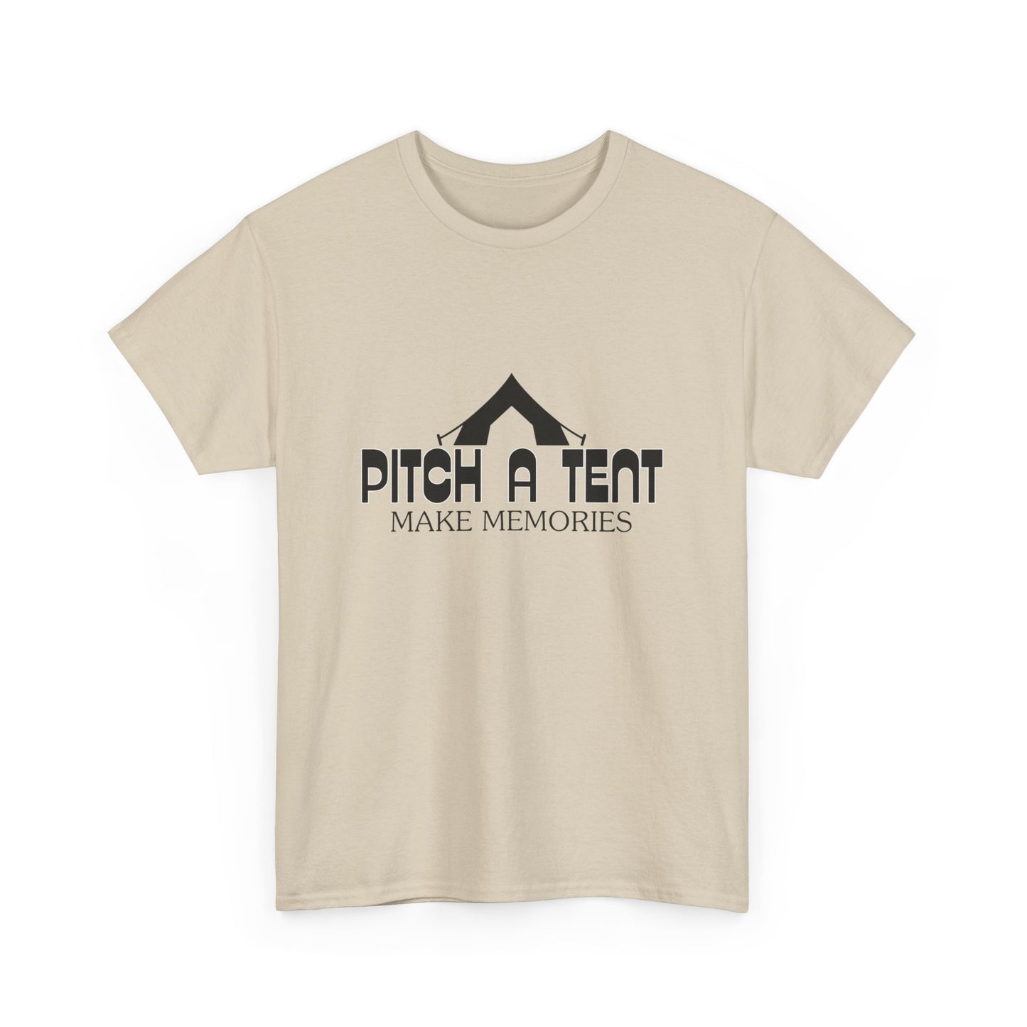 "Pitch a Tent, Make Memories" Unisex Cotton Tee