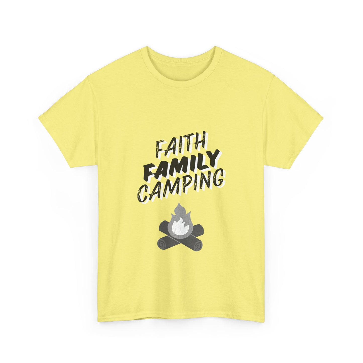 "Faith. Family. Camping" Unisex Cotton Tee