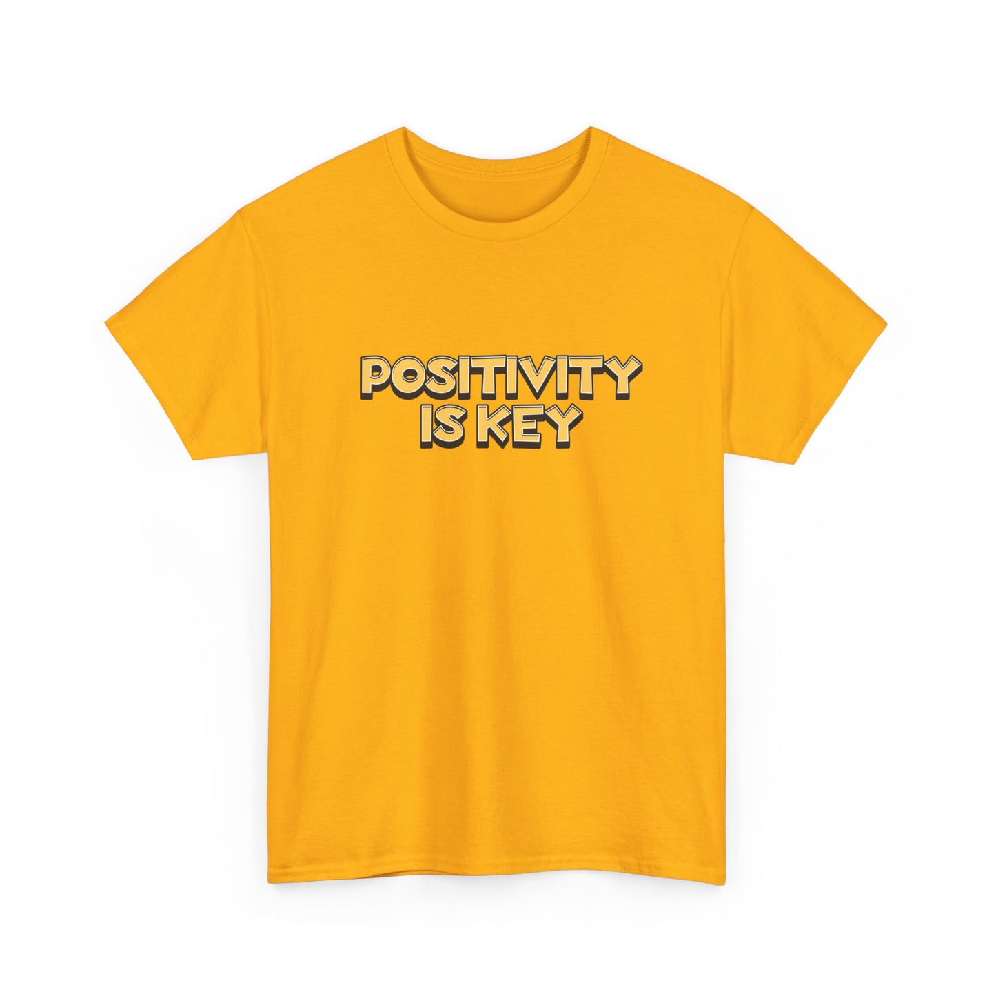 "Positivity is key" Unisex Cotton Tee