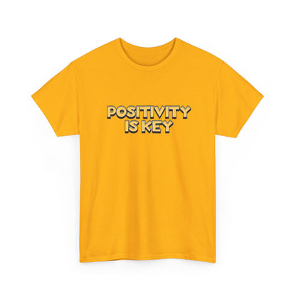 "Positivity is key" Unisex Cotton Tee