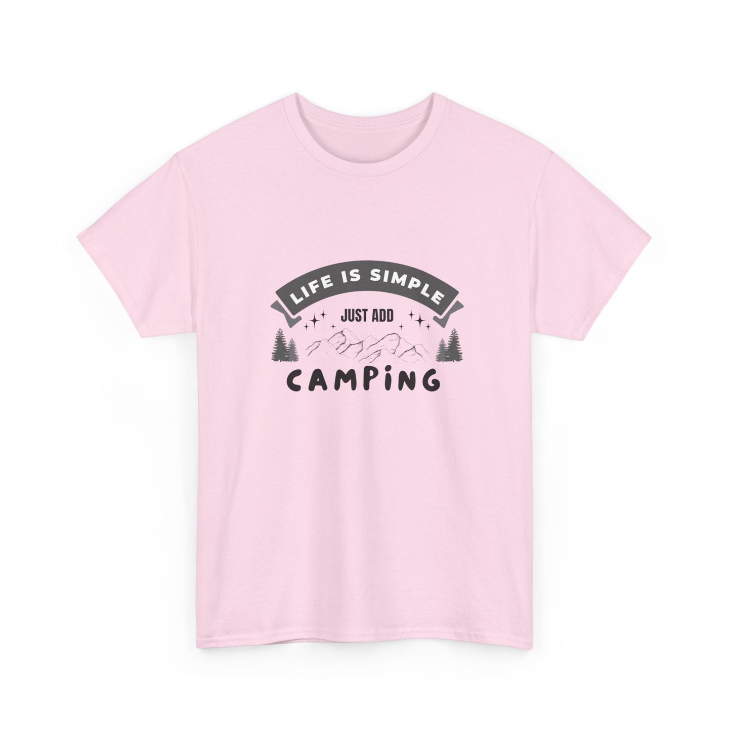 "Life is Simple, Just Add Camping" Unisex Cotton Tee