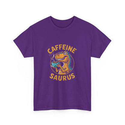 "Caffeine saurus " Unisex Cotton Tee