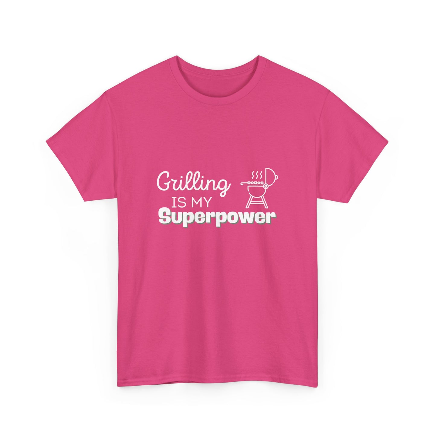 "Grilling is my superpower." Unisex Cotton Tee