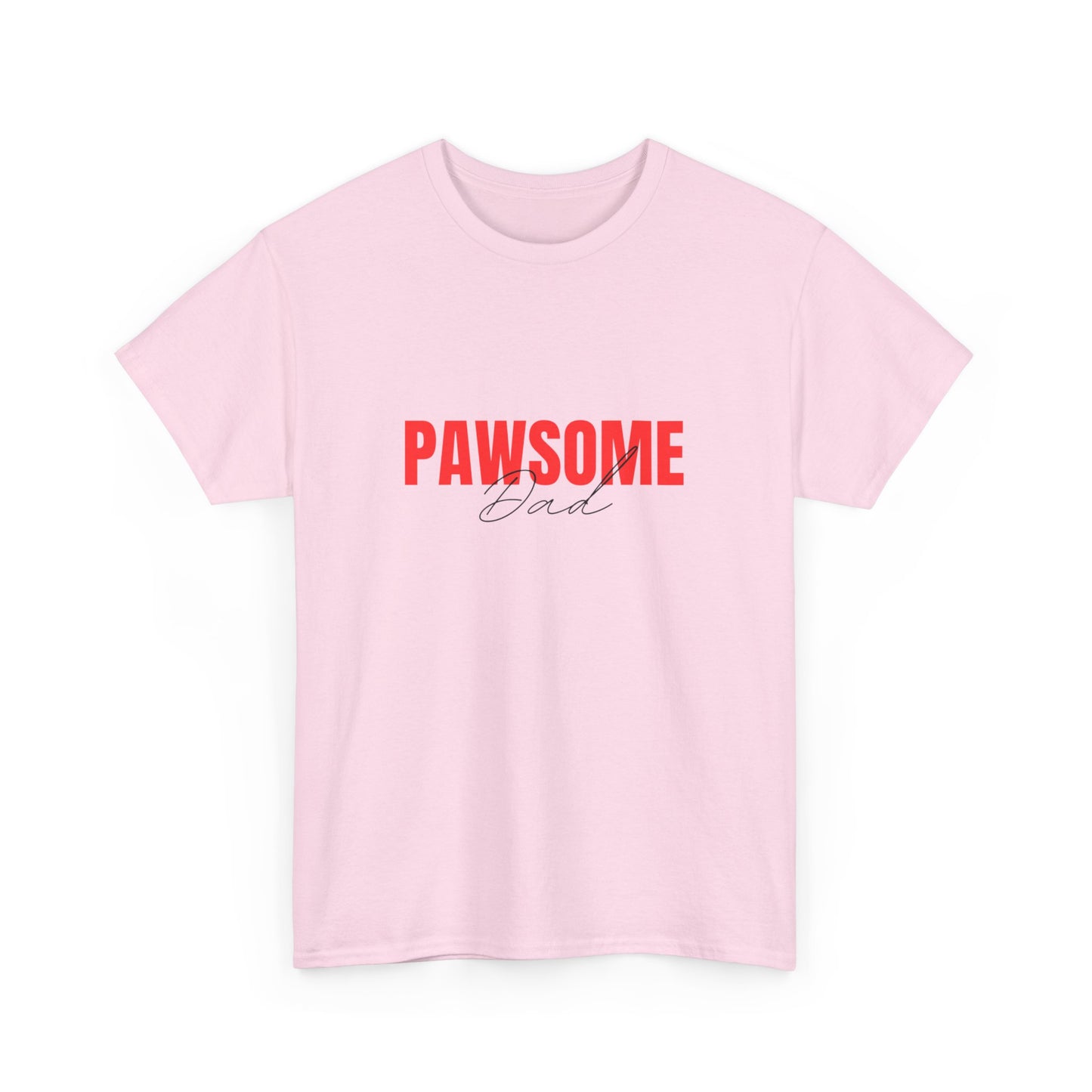 "Pawsome dad" Unisex Cotton Tee