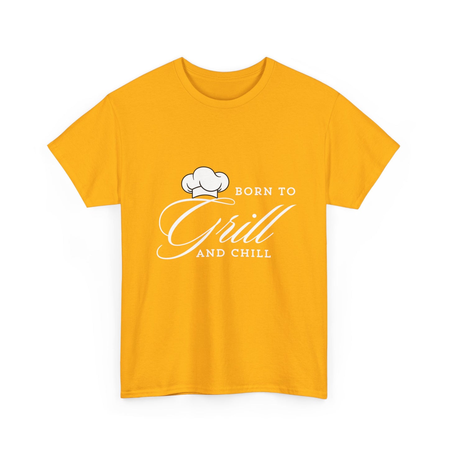 "Born to grill and chill" Unisex Cotton Tee