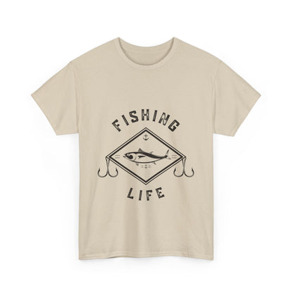 "Fishing life" Unisex Cotton Tee