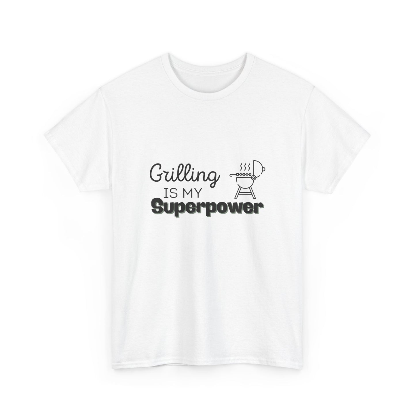 "Grilling is my superpower." Unisex Cotton Tee