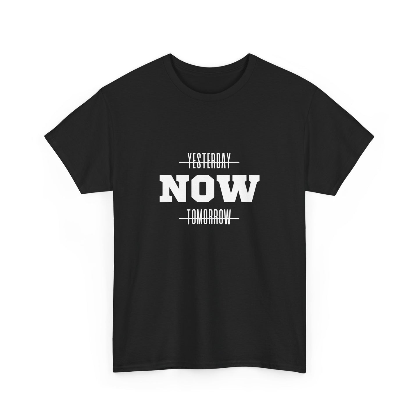 "Yesterday, now, tomorrow" Unisex Cotton Tee