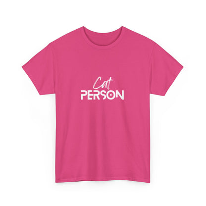 "Cat person" Unisex Cotton Tee