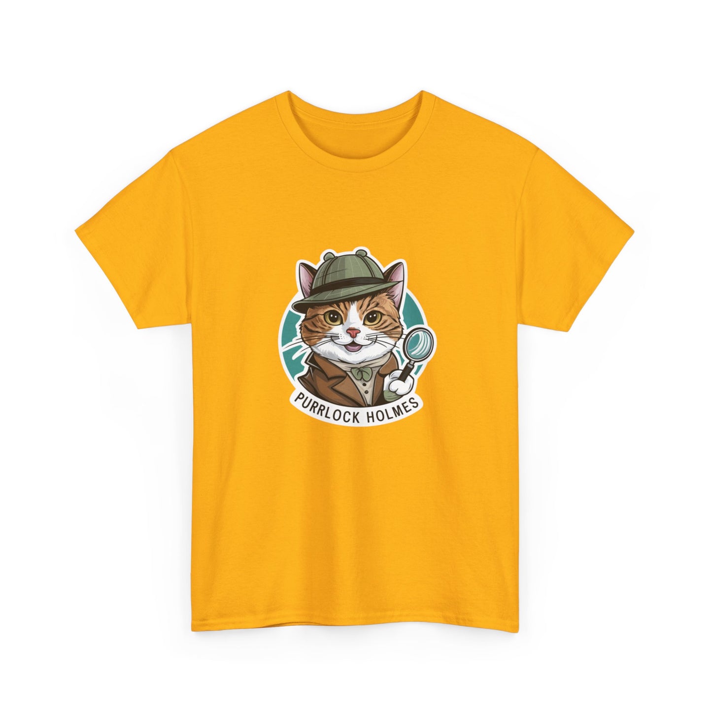 "Purrlock Holmes" Unisex Cotton Tee