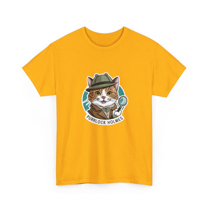 "Purrlock Holmes" Unisex Cotton Tee