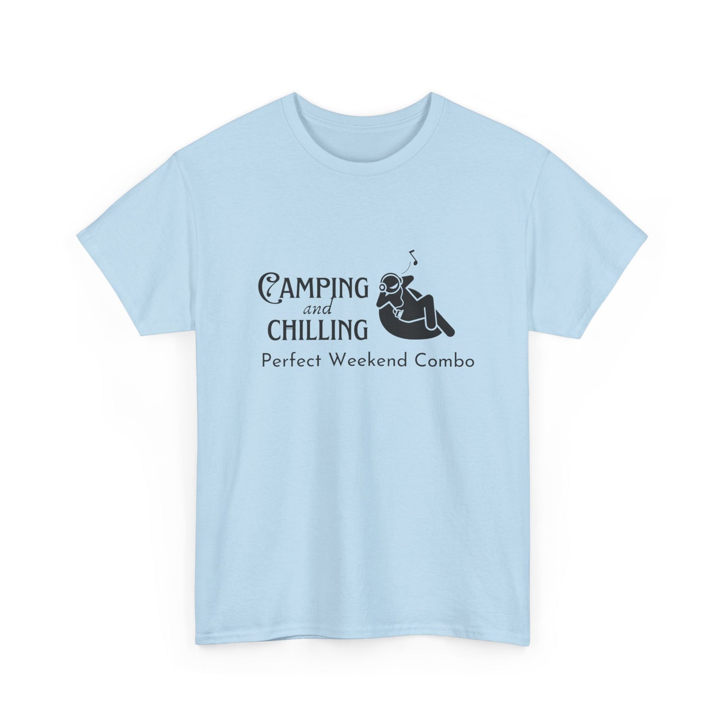 "Camping and Chilling: Perfect Weekend Combo" Unisex Cotton Tee