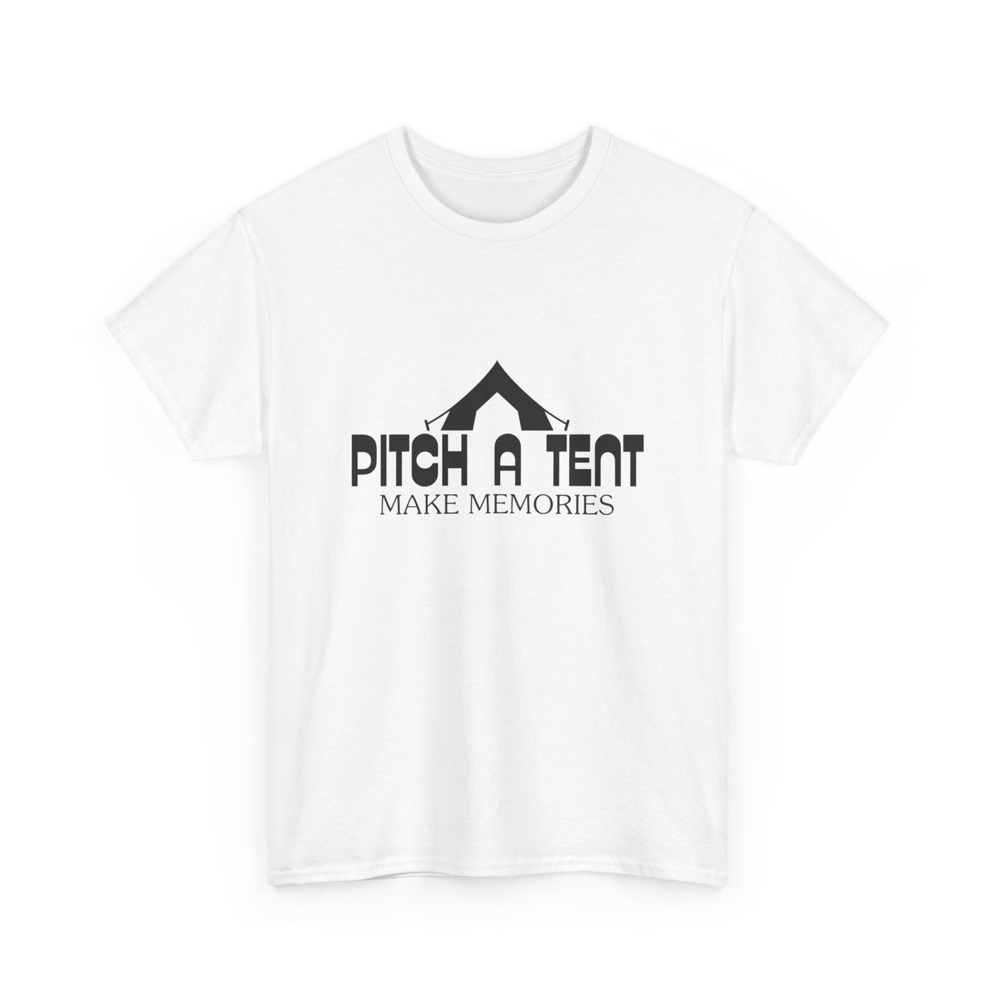 "Pitch a Tent, Make Memories" Unisex Cotton Tee