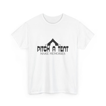 "Pitch a Tent, Make Memories" Unisex Cotton Tee