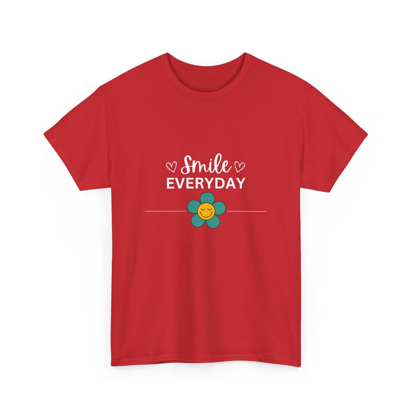 "Smile everyday" Unisex Cotton Tee